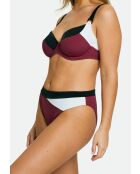 Culotte de bain Beyond the beach colorblock prune