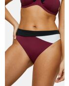 Culotte de bain Beyond the beach colorblock prune
