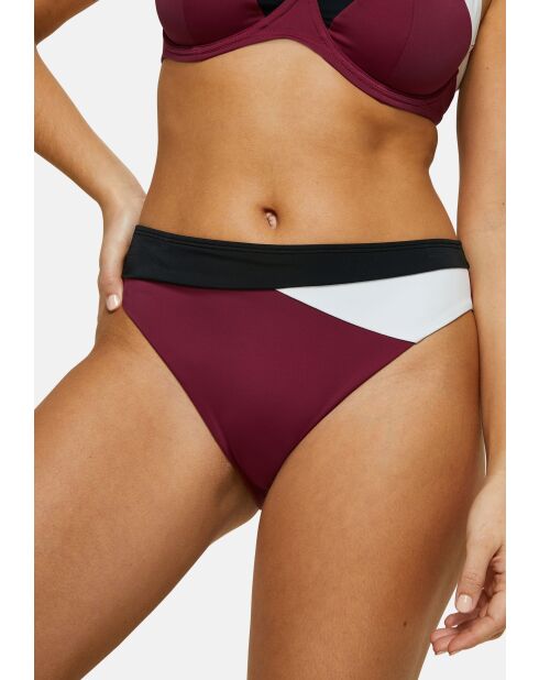 Culotte de bain Beyond the beach colorblock prune