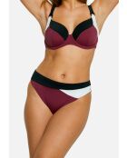 Culotte de bain Beyond the beach colorblock prune