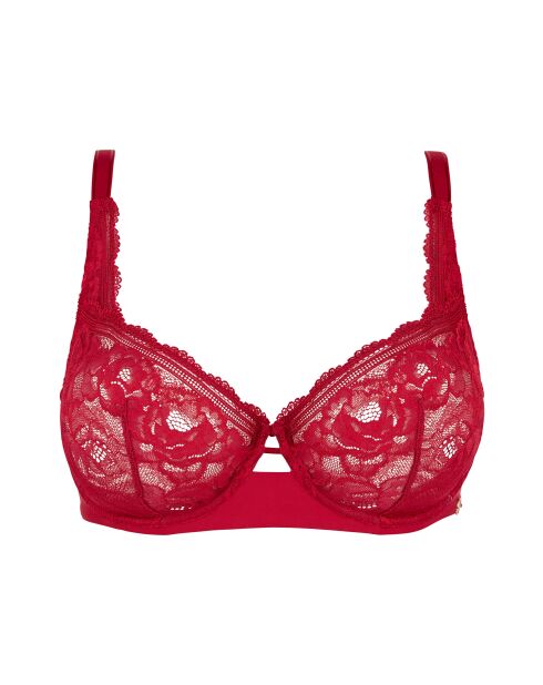 Soutien-gorge corbeille à armatures Lily rouge rubis
