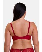 Soutien-gorge corbeille à armatures Lily rouge rubis