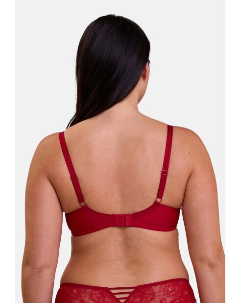 Soutien-gorge corbeille à armatures Lily rouge rubis
