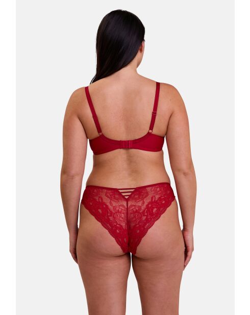 Soutien-gorge corbeille à armatures Lily rouge rubis