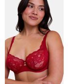 Soutien-gorge corbeille à armatures Lily rouge rubis
