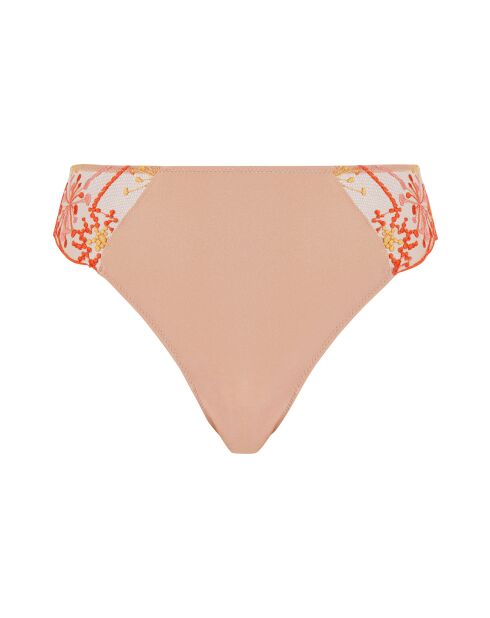 Culotte Georgia broderie multicolore fond tuscany