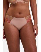 Culotte Georgia broderie multicolore fond tuscany