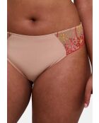 Culotte Georgia broderie multicolore fond tuscany