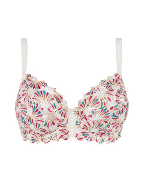 Soutien-gorge Arum Mosaic imprimé graphique aurore