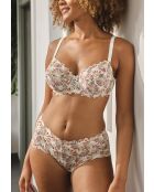 Soutien-gorge Arum Mosaic imprimé graphique aurore