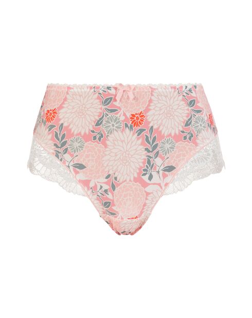 Shorty Aurélie imprimé dahlia clair