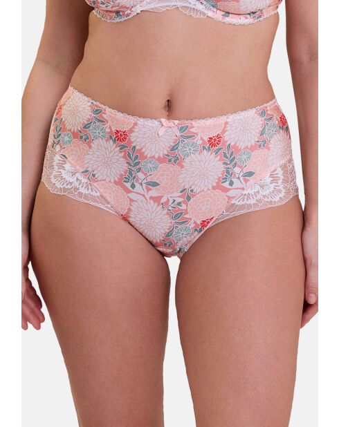 Shorty Aurélie imprimé dahlia clair