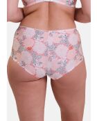 Shorty Aurélie imprimé dahlia clair