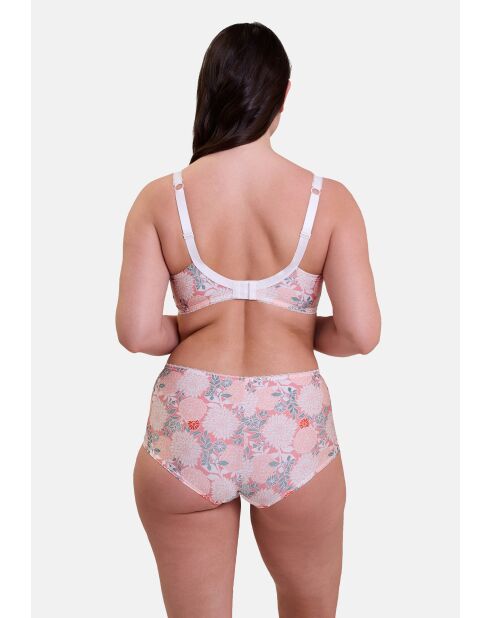 Shorty Aurélie imprimé dahlia clair