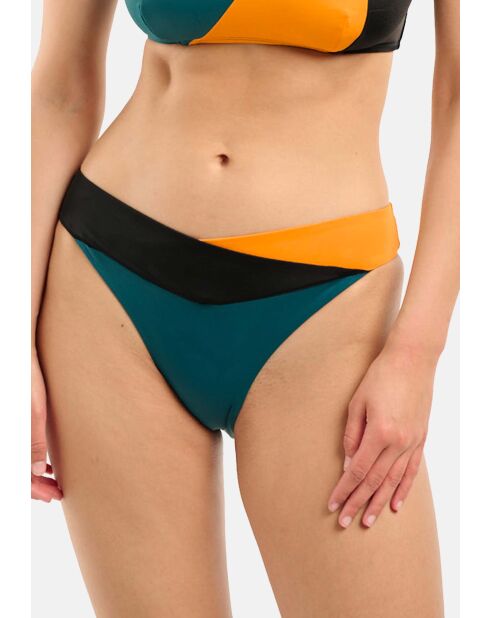 Culotte de bain Beyond the beach noir vert ocre