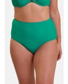 Culotte de bain taille haute Glamourous Textured vert tropical