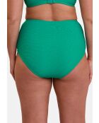 Culotte de bain taille haute Glamourous Textured vert tropical