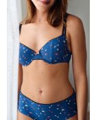 Soutien-gorge Espiègle imprimé oiseaux bleu
