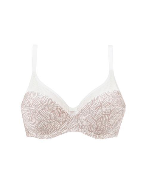Soutien-gorge Complice imprimé graphique taupe