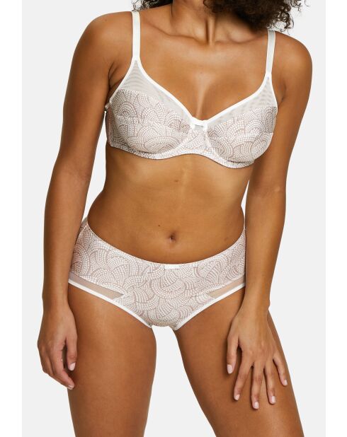 Soutien-gorge Complice imprimé graphique taupe