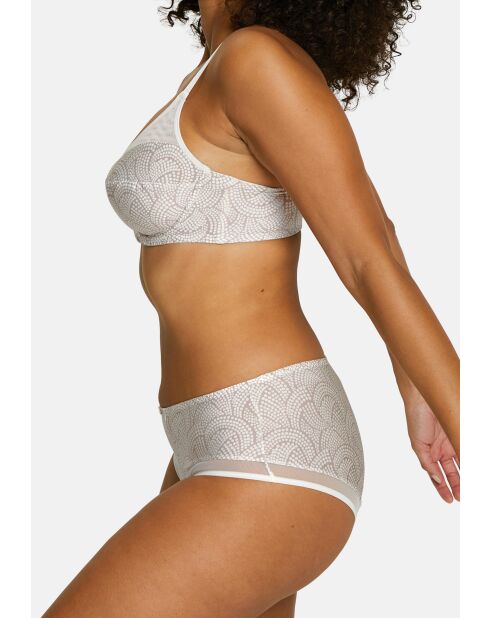 Soutien-gorge Complice imprimé graphique taupe