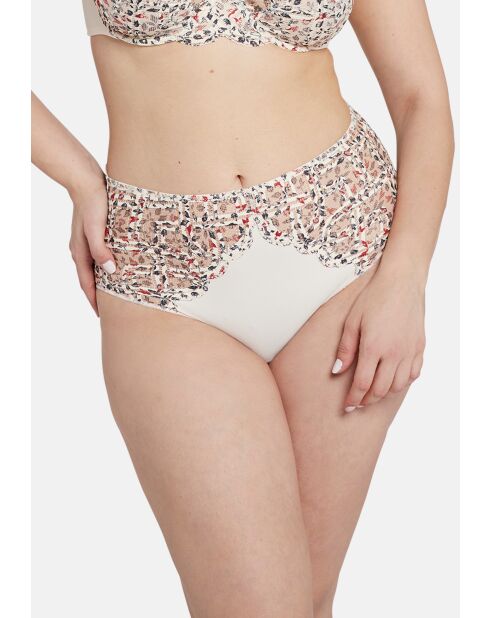 Culotte Elise Fantaisy imprimé liberty ivoire et cabernet