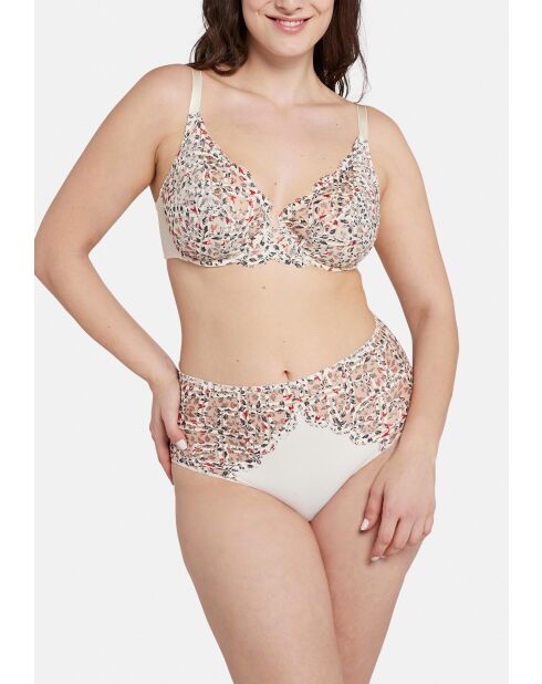 Culotte Elise Fantaisy imprimé liberty ivoire et cabernet