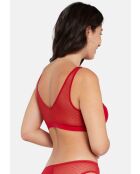 Soutien-gorge brassière sans armatures Rosie rouge pourpre