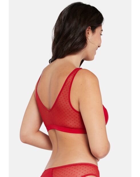 Soutien-gorge brassière sans armatures Rosie rouge pourpre