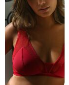 Soutien-gorge brassière sans armatures Rosie rouge pourpre