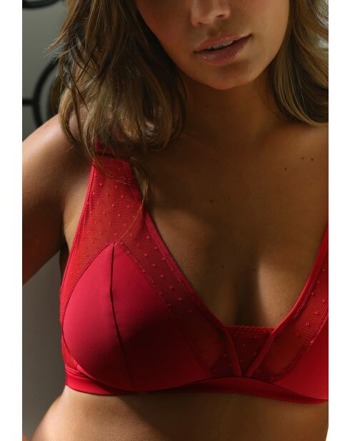 Soutien-gorge brassière sans armatures Rosie rouge pourpre