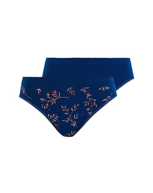 Culotte Zen Anniversaire feuillage cuivré + marine