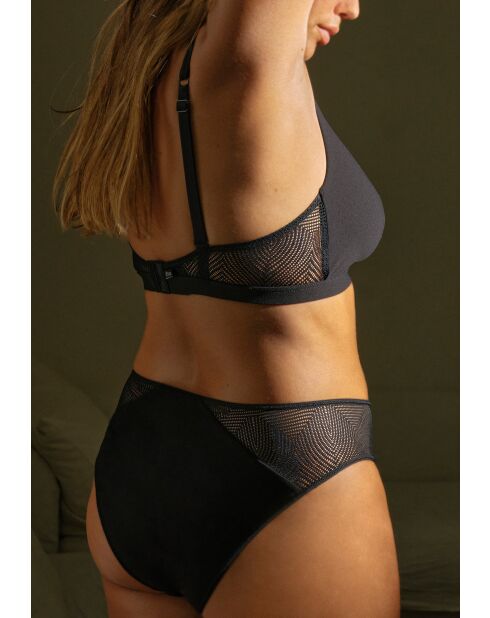 Soutien-gorge brassière sans armatures Thelma noir