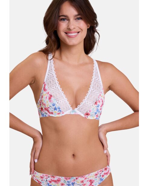 Soutien-gorge Talentueuse imprimé aquarelle florale