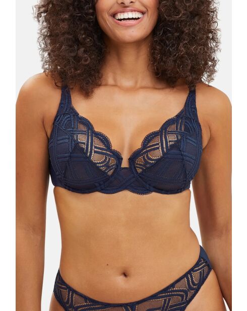 Soutien-gorge Elise bleu marine