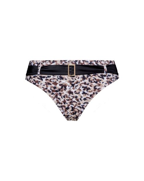 Culotte de bain SunSet Stay imprimé animal noir sable