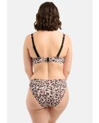 Culotte de bain SunSet Stay imprimé animal noir sable