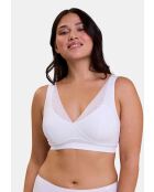 Soutien-gorge brassière sans armatures Rêveuse blanc
