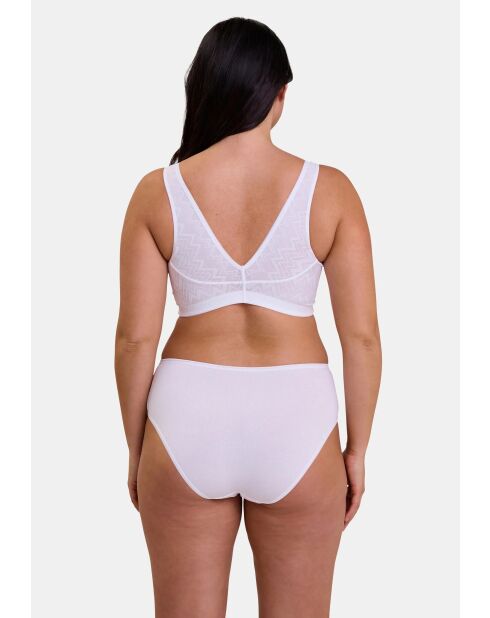 Soutien-gorge brassière sans armatures Rêveuse blanc