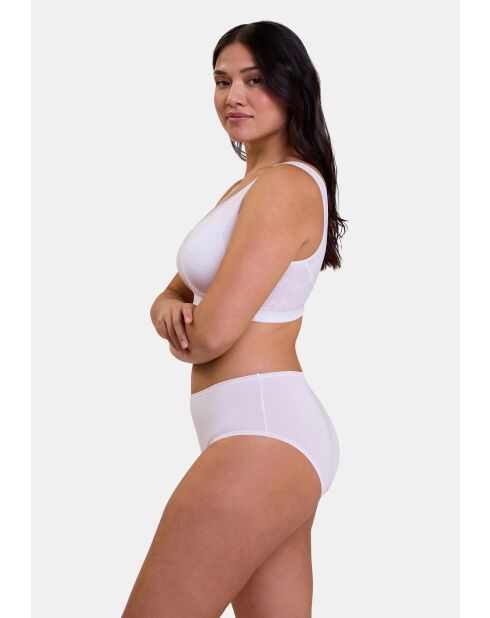 Soutien-gorge brassière sans armatures Rêveuse blanc