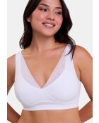 Soutien-gorge brassière sans armatures Rêveuse blanc