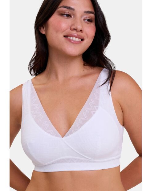 Soutien-gorge brassière sans armatures Rêveuse blanc