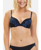 Soutien-gorge Surprenante noir & bleu veritable