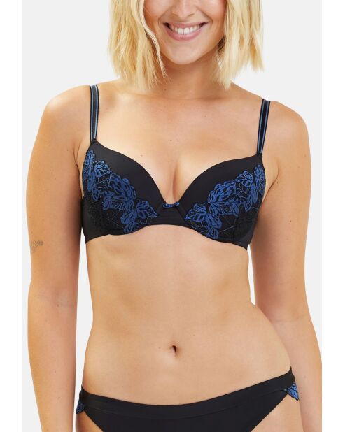 Soutien-gorge Surprenante noir & bleu veritable