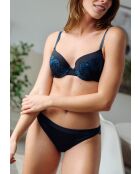Soutien-gorge Surprenante noir & bleu veritable