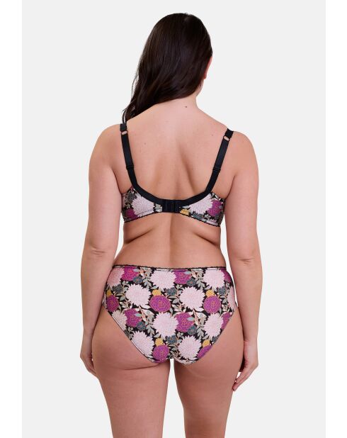 Culotte Aurélie imprimé dahlia foncé