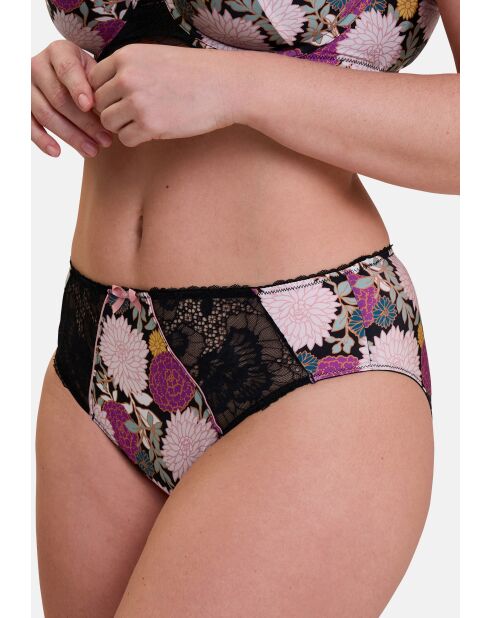 Culotte Aurélie imprimé dahlia foncé