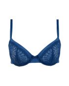Soutien-gorge Fidèle navy pivoine bleu