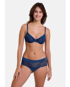 Soutien-gorge Fidèle navy pivoine bleu