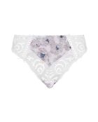 Culotte Amelie Print imprimé floral bleu et gris clair